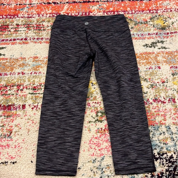 Athleta Black & White Capri Leggings - Picture 1 of 7